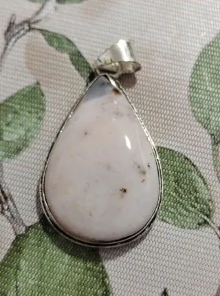 Colgante Ópalo Rosa Plata 925