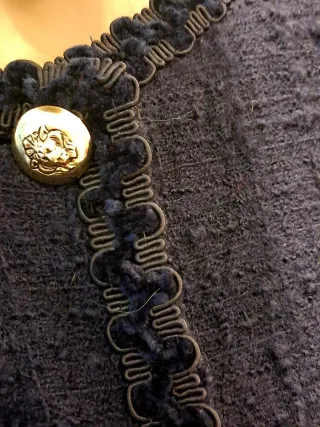 Tailleur Blu Navy Lusso Vintage tg 48