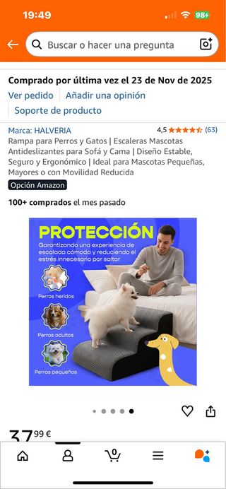 Escaleras para perros pequeños