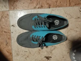 Zapatos Element Tela Gris/Turquesa