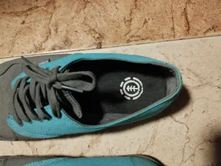 Zapatos Element Tela Gris/Turquesa