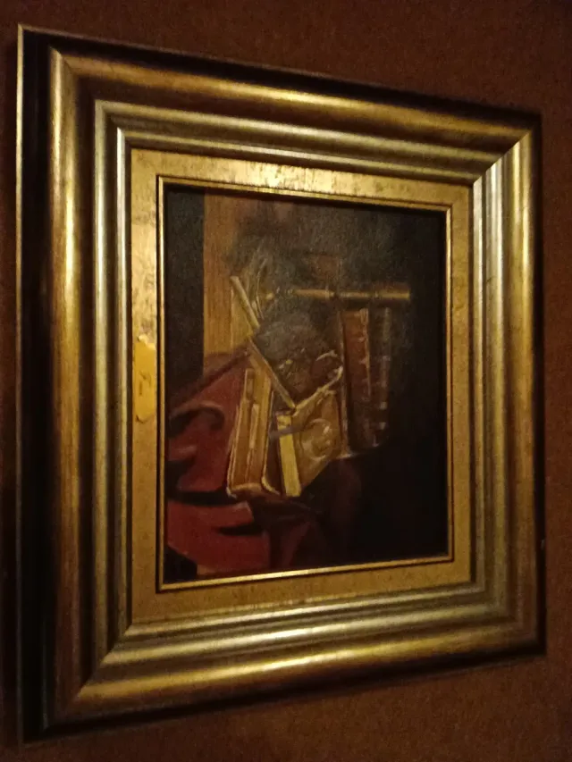 Oleo Ferrer con marco madera