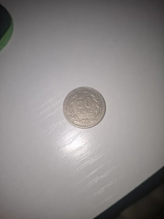 Moneda Colombia 50 Pesos 1990