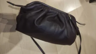 Bolso de piel Bordeaux