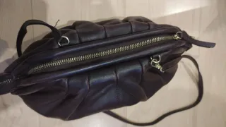 Bolso de piel Bordeaux