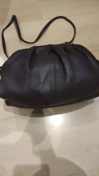 Bolso de piel Bordeaux
