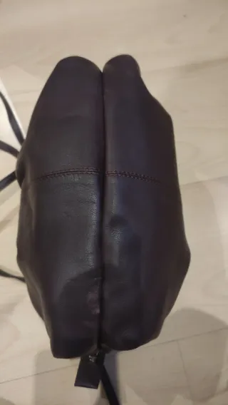 Bolso de piel Bordeaux