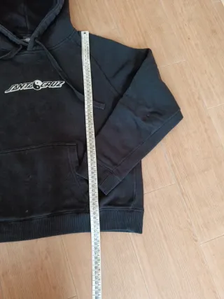 Felpa con cappuccio Santa Cruz S Raglan Nera