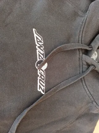 Felpa con cappuccio Santa Cruz S Raglan Nera