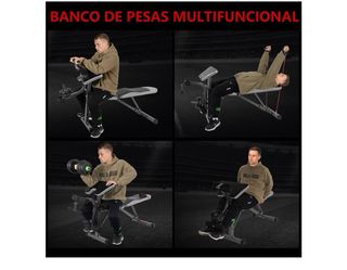 Banco de pesas multifuncional