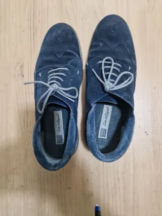 Zapatos ante azul marino Talla 42