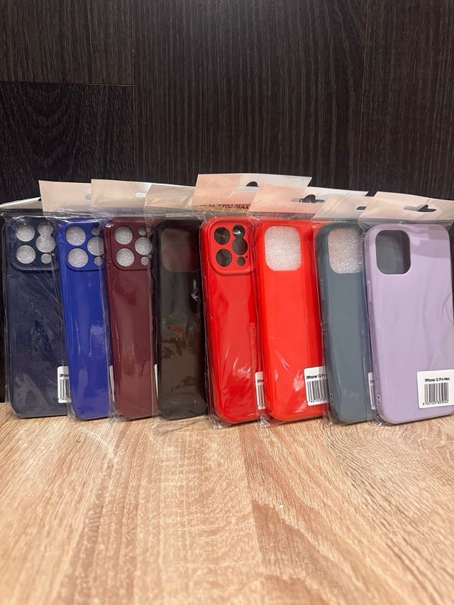 Fundas iPhone 12 Pro Max – silicona premium (Lote)