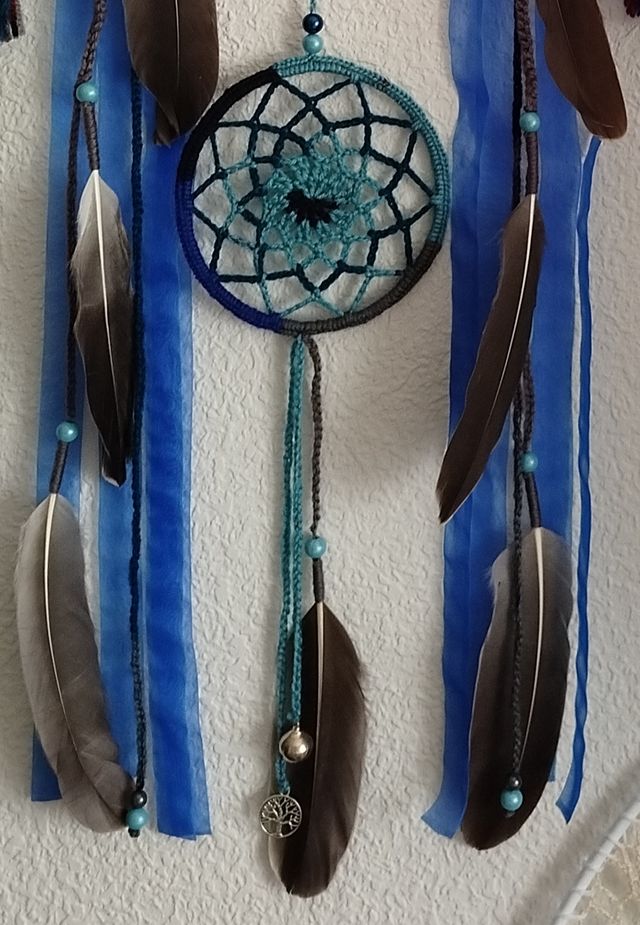 Atrapasueños 30 x 1 metro - multicolor y turquesa