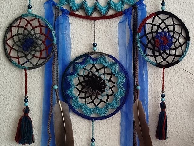 Atrapasueños 30 x 1 metro - multicolor y turquesa