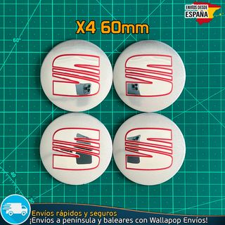 X4 Emblemas Sea 60mm Pegatinas Tapacubos Llantas