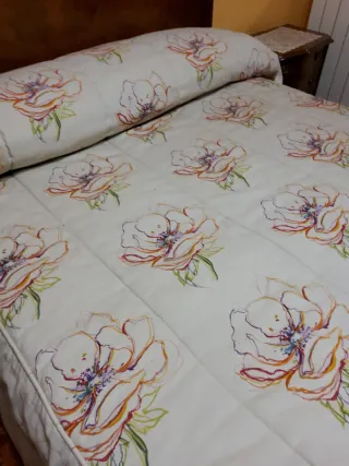 Cama 135cm: Somier, Colchón, Almohada, Colcha