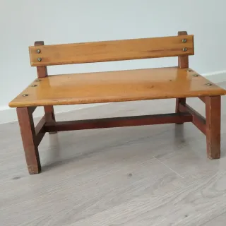 Reclinatorio vintage in legno