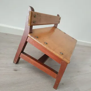 Reclinatorio vintage in legno