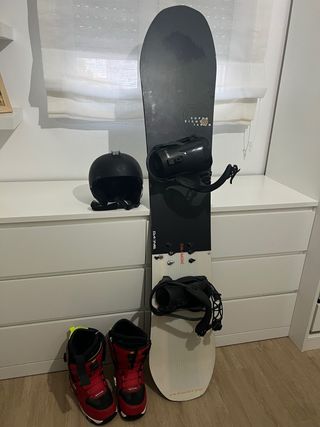 Kit Snowboard Casco Botas Tabla