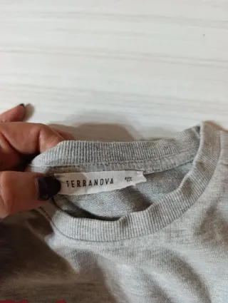 Felpa Terranova Candy grigia