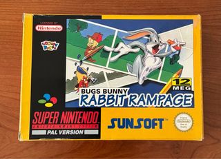 Bugs Bunny Rabbit Rampage SNES PAL