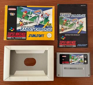 Bugs Bunny Rabbit Rampage SNES PAL