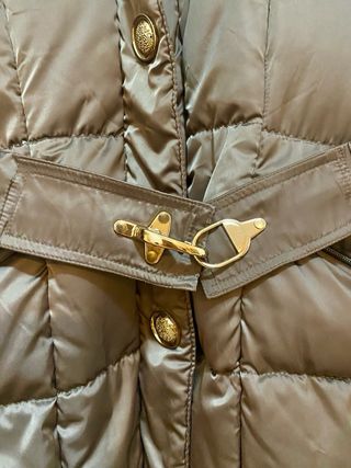 Chaqueta acolchada mujer marrón