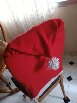 4 Fundas Silla Navidad ARTESANALES - Hechas a mano