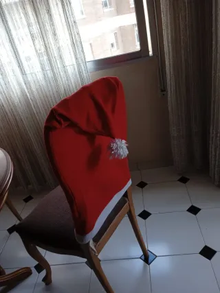 4 Fundas Silla Navidad ARTESANALES - Hechas a mano
