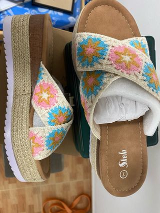 Sandalias Shein Verano Multicolor Talla 37