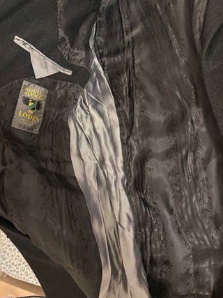 Abrigo lana alpaca negro