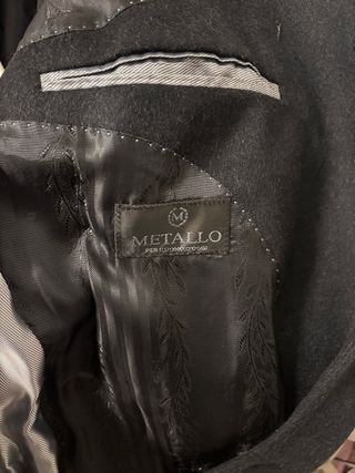 Abrigo lana alpaca negro