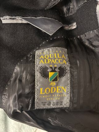 Abrigo lana alpaca negro