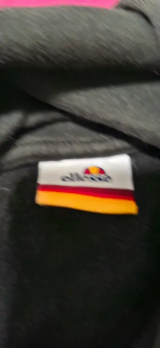 Sudadera Negra Ellesse Logo Clásico Hoodie