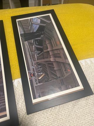 Set 3 pósters Star Wars V enmarcados