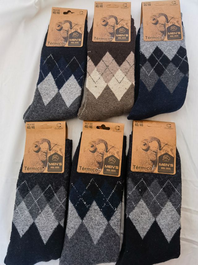 Calcetines Térmicos Lana Hombre Clazzy Talla 40-46