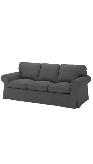 Sofá IKEA 3 plazas Ektorp gris