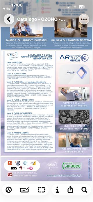 Depuratore D’Aria NUOVO Professionale 7 Livelli Di