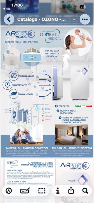 Depuratore D’Aria NUOVO Professionale 7 Livelli Di