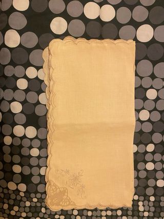 12 Tovaglioli Lino con Pizzo Burano Beige