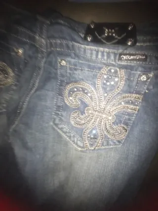 Pantalones Miss Me Tiro Bajo Y2K