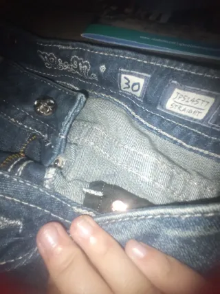 Pantalones Miss Me Tiro Bajo Y2K