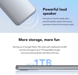 Xiaomi Redmi 10A Smartphone 4GB RAM 128GB ROM – Ricondizionato (lievi segni) – Colore Argento