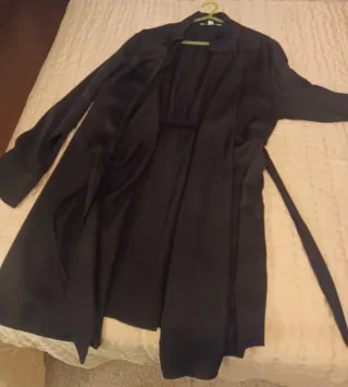 Camisa negra de viscosa