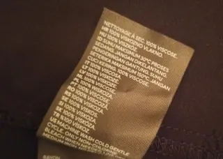 Camisa negra de viscosa