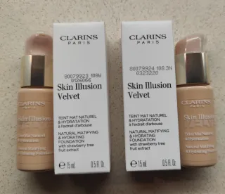 Clarins Skin Illusion Velvet Base lote 2 unidades