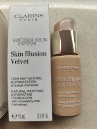 Clarins Skin Illusion Velvet Base lote 2 unidades