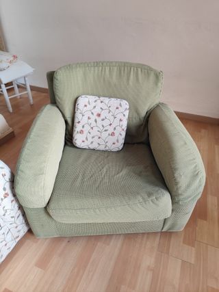 Conjunto de sofá y 2 butacas