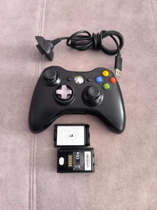 Mando Xbox 360 con Batería y Cable USB