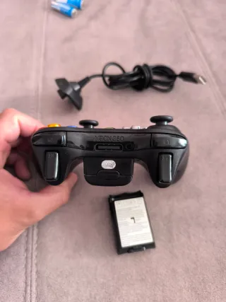 Mando Xbox 360 con Batería y Cable USB